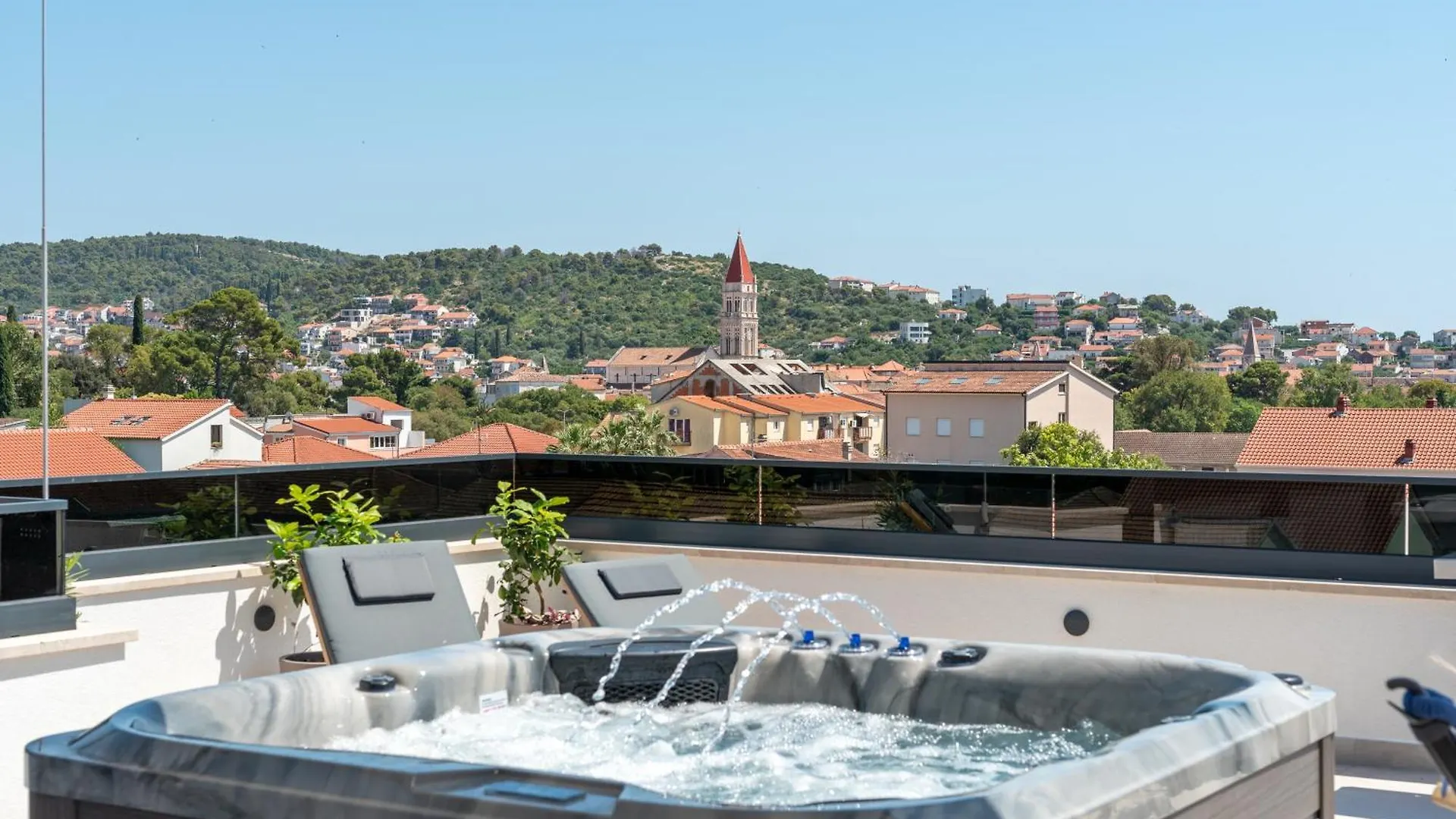 Penthouse Luka Lägenhet Trogir Kroatien