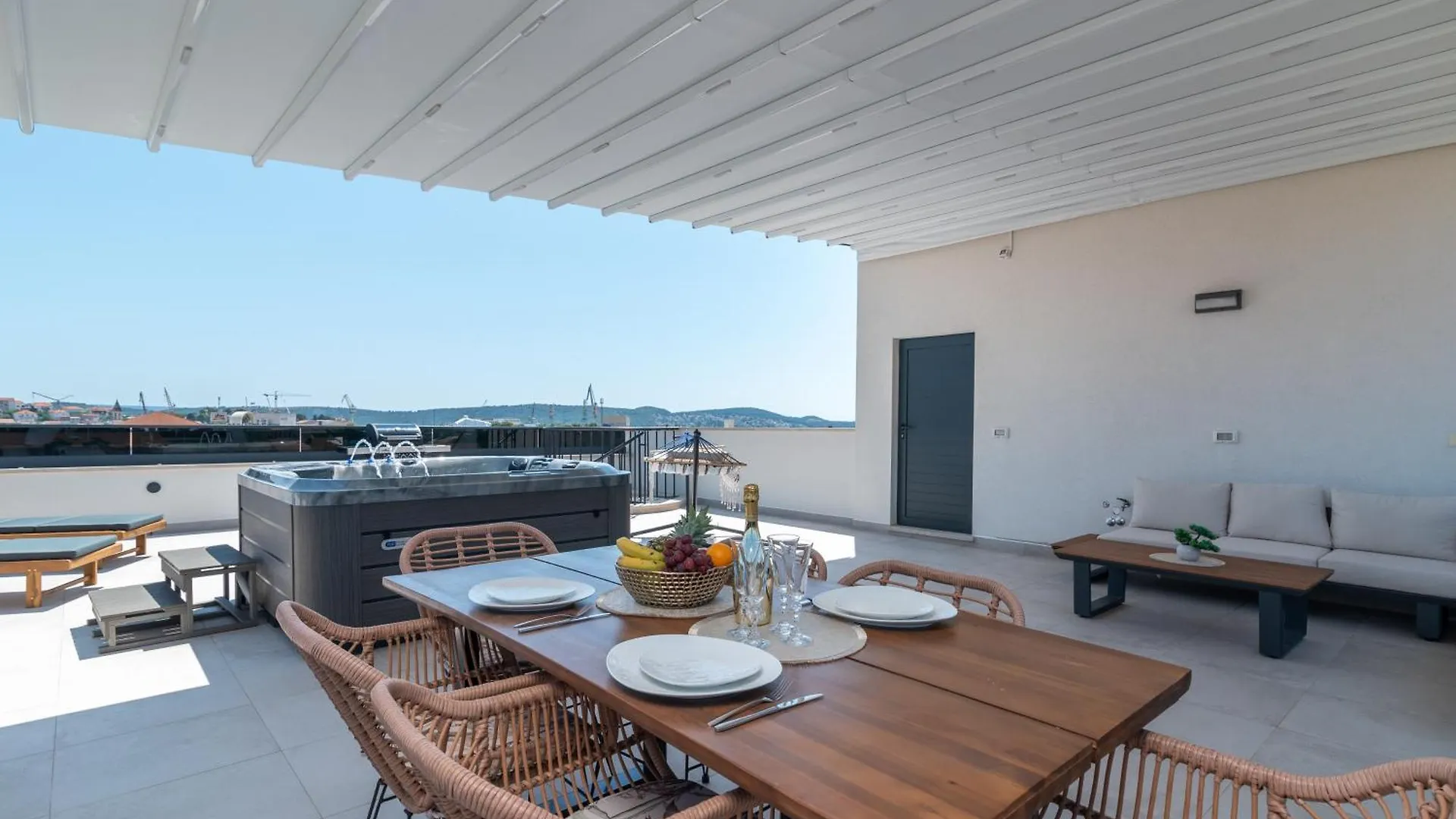 Penthouse Luka Lägenhet Trogir Kroatien