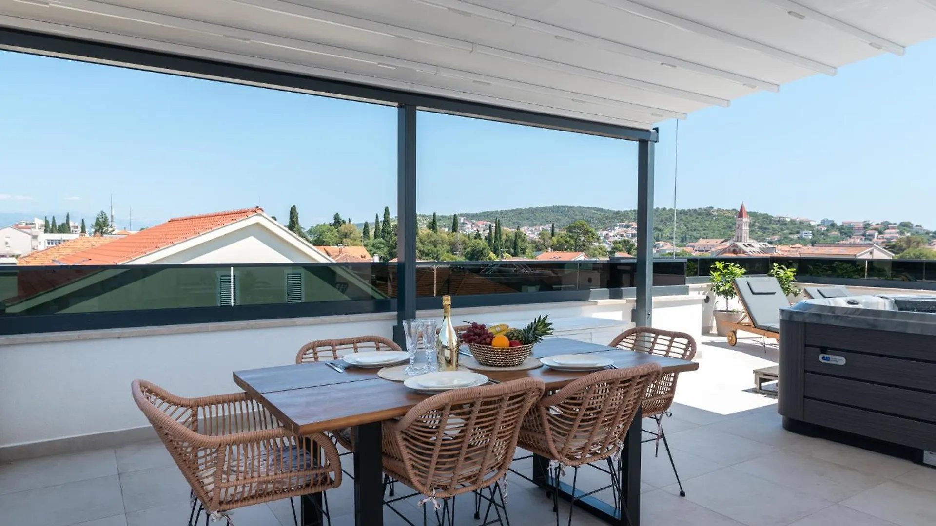 Penthouse Luka Lägenhet Trogir Kroatien